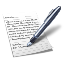 Wordpad, letter, write, pencil, writer icon