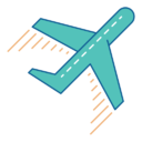 Travel, vacation, vacation, plane Icon